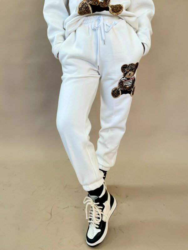 Pantaloni Jogger da Donna MF Bear Colore Bianco