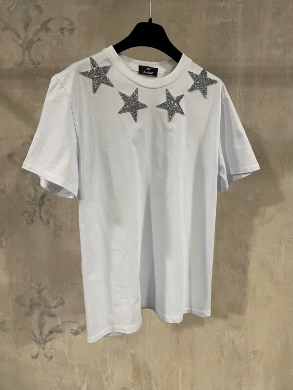 Maglietta con Stelle Bianco | T-shirt