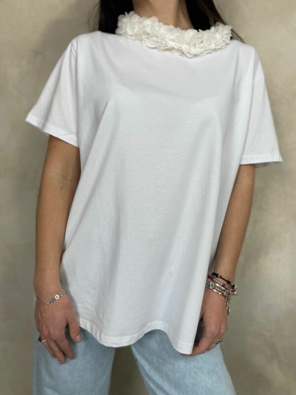 T-shirt Petali Bianco