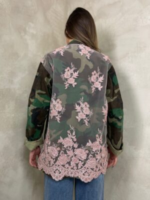 Giacca Camouflage Vintage Tulle Rosa