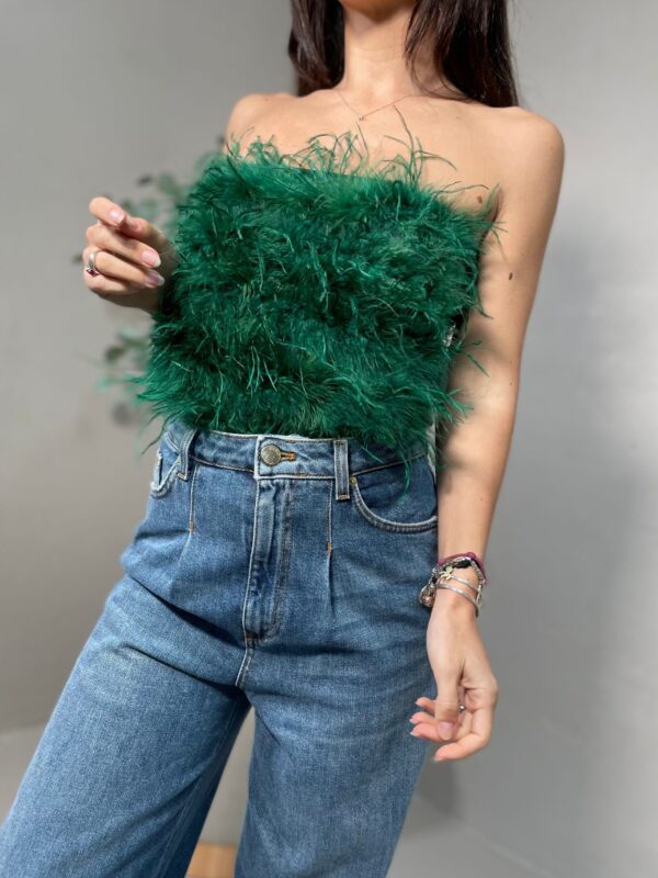 Top Piume Verde